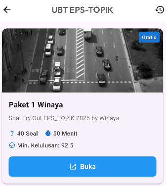 Aplikasi UBT Bahasa Korea - Screenshot 2